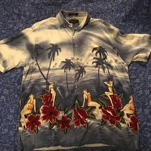 Croft & Barrows Hawaiian Shirt Size XL
